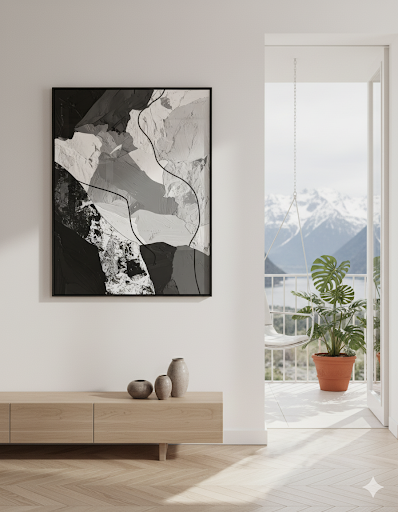 Textured Greyscale: Modern Abstraction