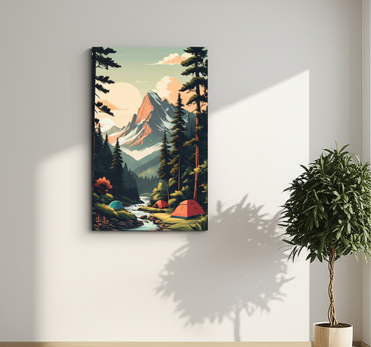 Mountain Stream Camping Serenity