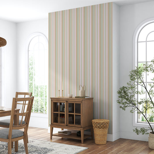 Serene Stripes: Gentle Pastel Harmony