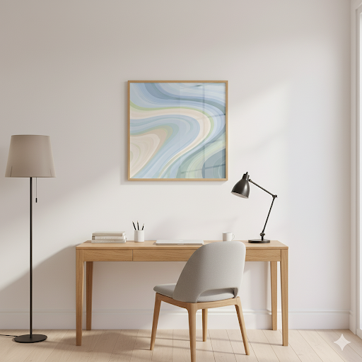 Serene Swirls: Abstract Pastel Flow