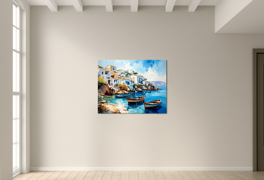 Mediterranean Calm: Coastal Village Serenity