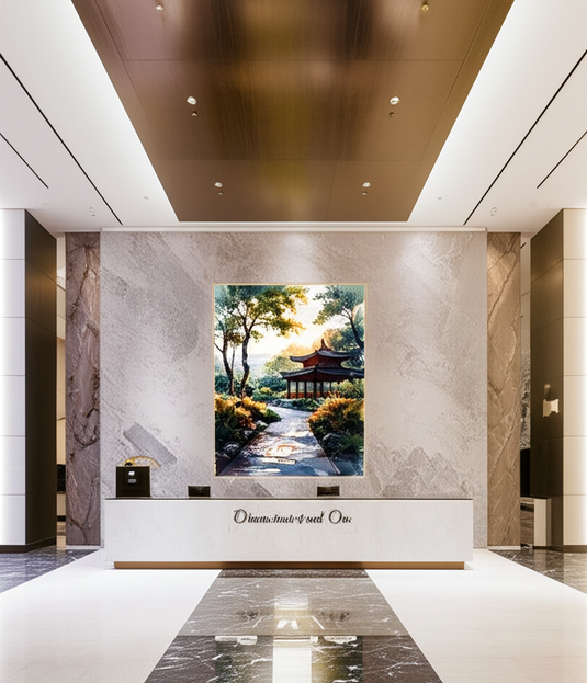 Serene Autumn Pavilion