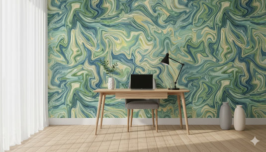 Tranquil Marble Swirls