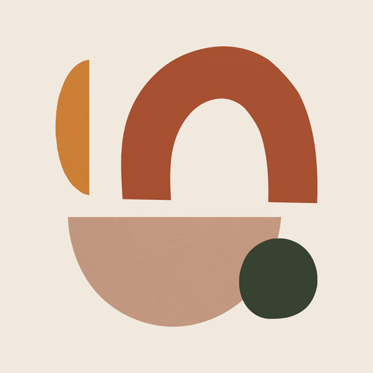 Abstract Earth Tones Harmony