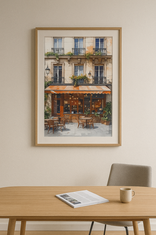 "Parisian Café Charm"