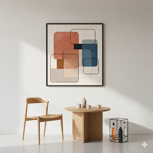 Abstract Serenity: Modern Geometric Forms