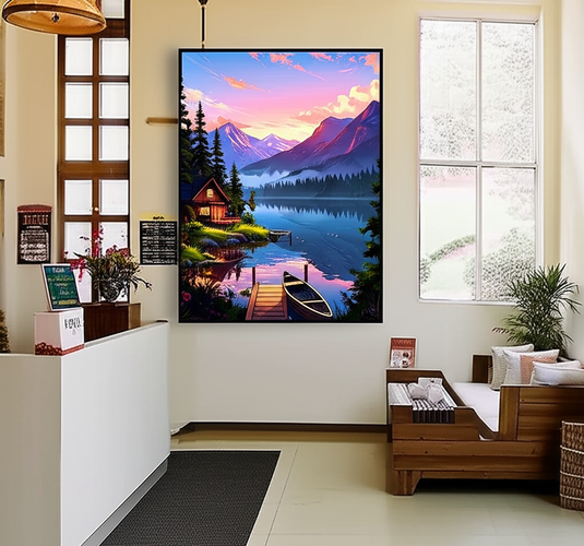 Lakeside Serenity at Sunset