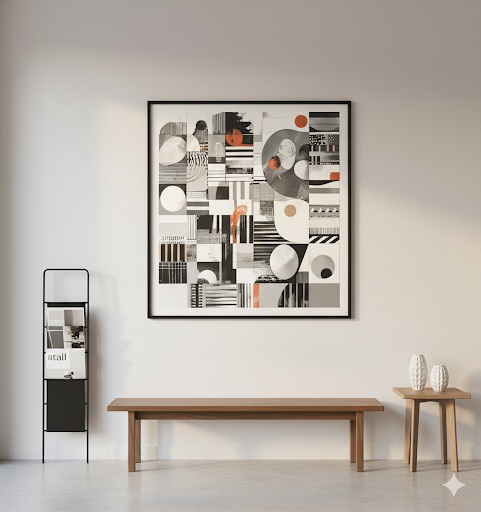 Geometric Harmony in Monochrome