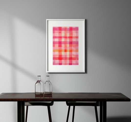 Pink Gingham Radiance