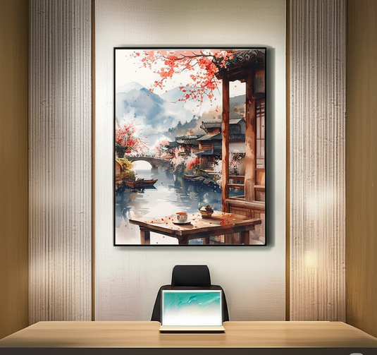 Cherry Blossom Riverside Retreat