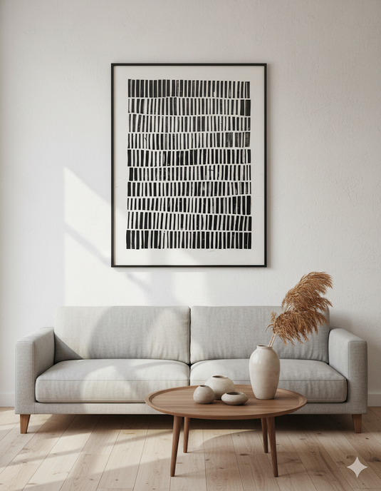 Rhythmic Abstraction in Black and White