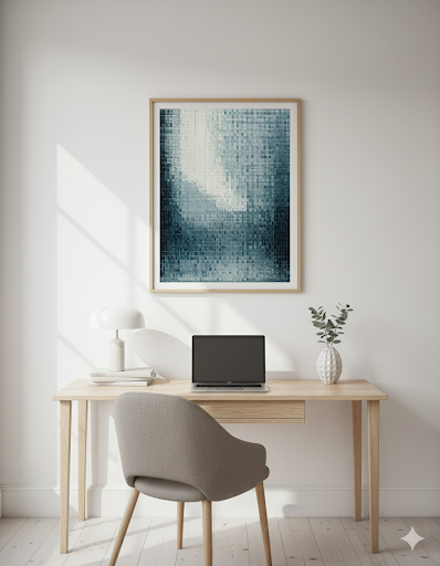 Azure Serenity Mosaic