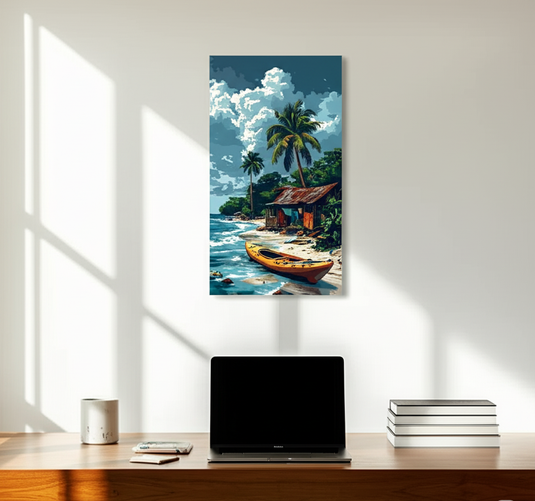 Coastal Serenity: Pixel Art Escape