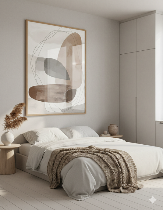 Earthy Abstract: Serene Neutral Shapes