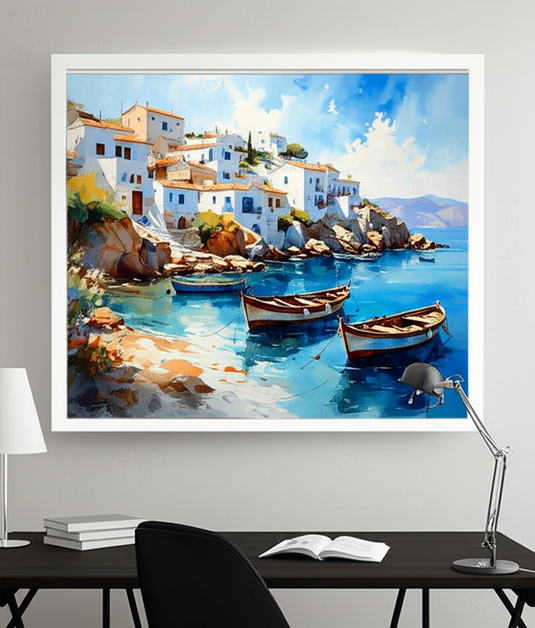 Mediterranean Calm: Coastal Village Serenity