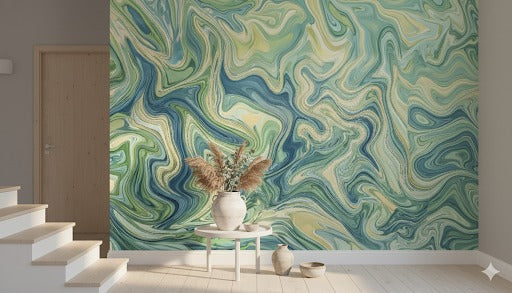 Tranquil Marble Swirls