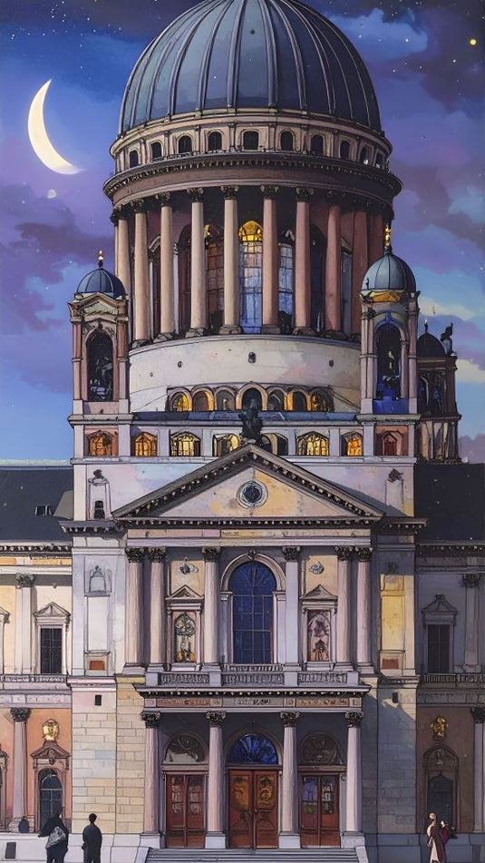 Nightfall over the Grand Basilica