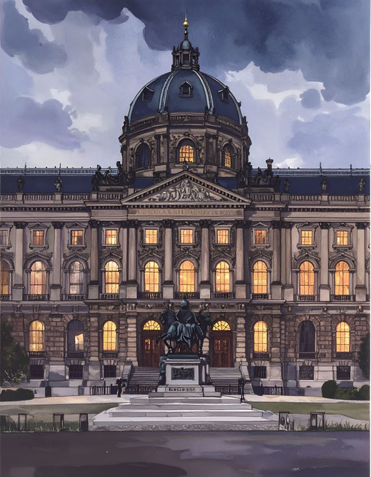 Imperial Evening: Grand Museum Glow