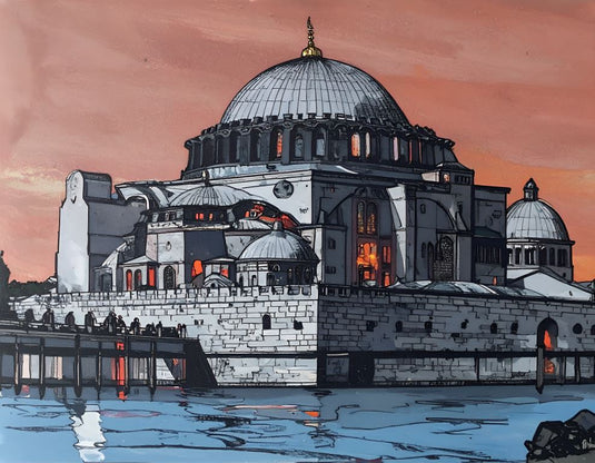 Mystic Dome at Orange Dusk