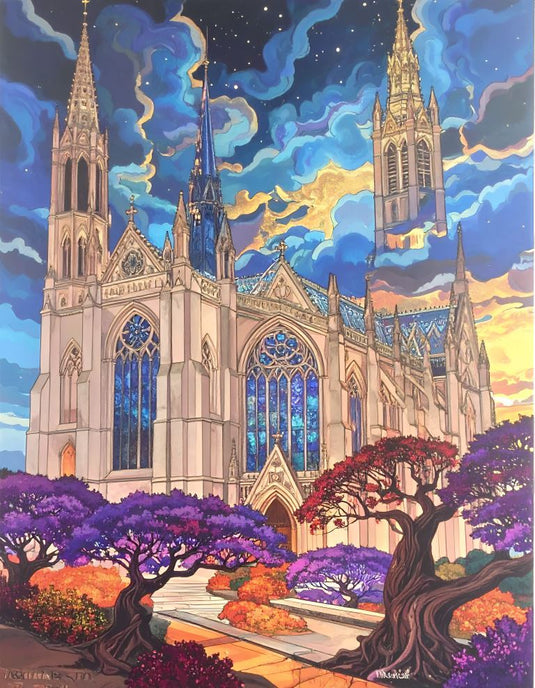 Celestial Cathedral Under Twilight Skies