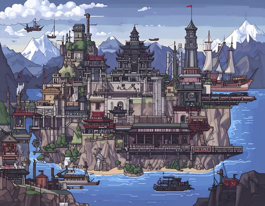 Coastal Steampunk Citadel