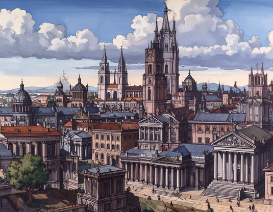 Old European Cityscape Charm