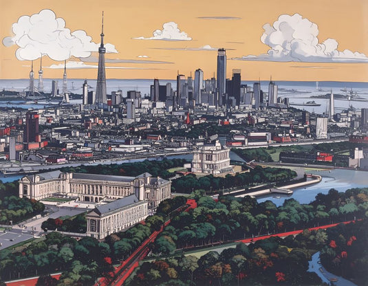 Tokyo Skyline: Vintage Serenity