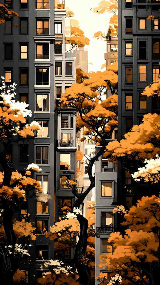 City Autumn's Golden Glow