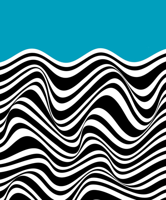 Oceanic Op Art Waves