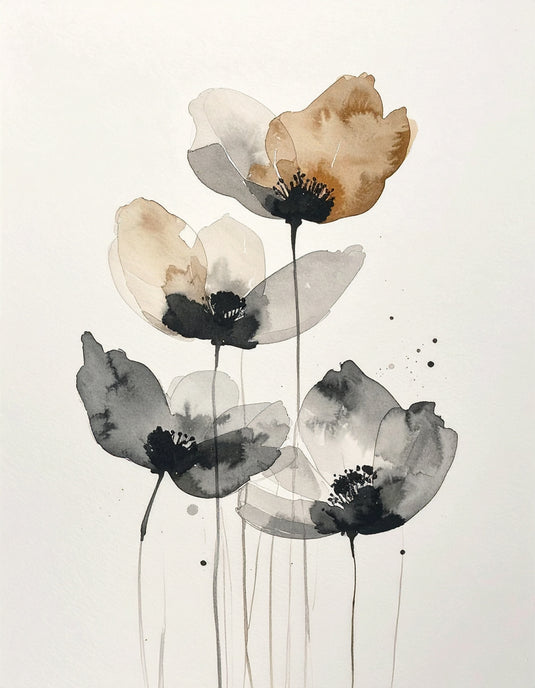 Ethereal Bloom Watercolor Trio