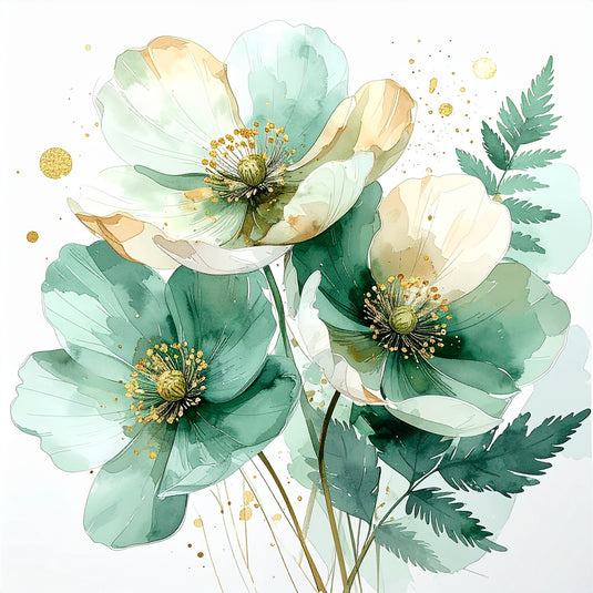 Emerald & Gold Botanical Serenity