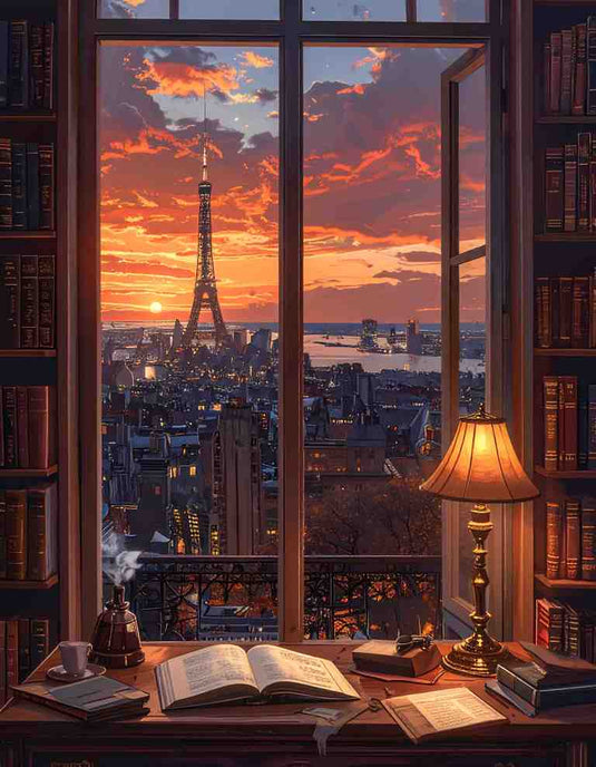 Parisian Sunset Study