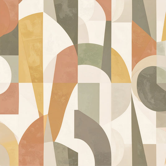 Geometric Harmony in Warm Tones