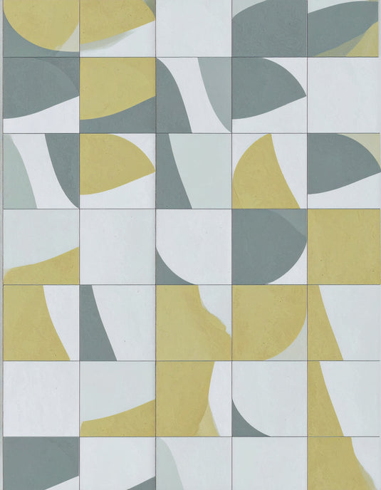 Abstract Harmony: Grey and Gold