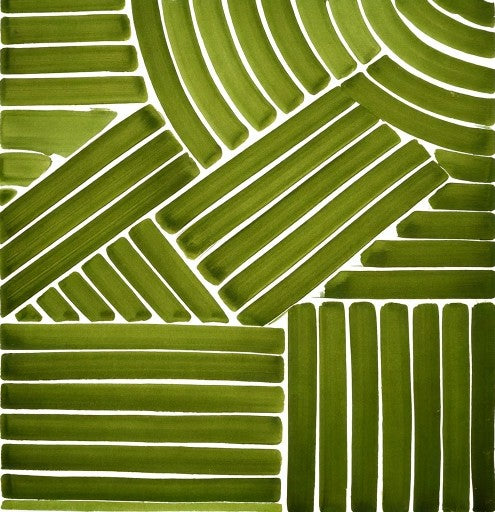 Emerald Rhythm Abstract Art Print