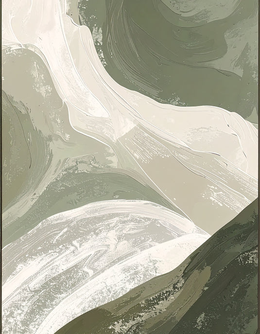 Serene Earth Tones Abstract Flow