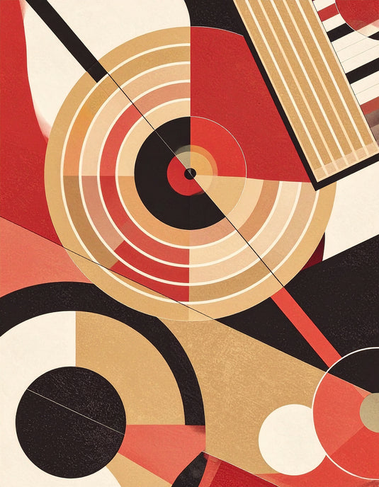 Retro Harmony Abstract Wall Art