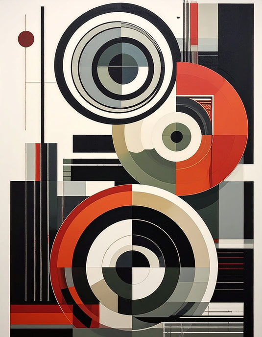 Concentric Harmony: Modern Geometric Abstract