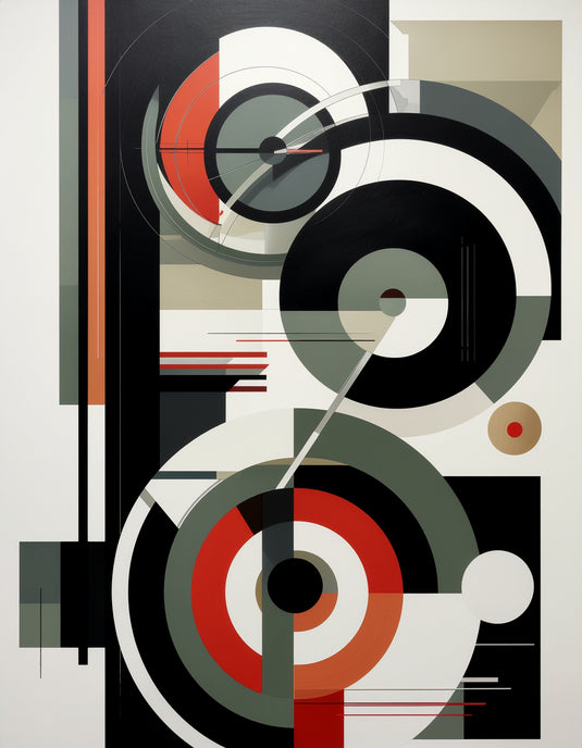 Geometric Harmony: Mid-Century Modern Abstract