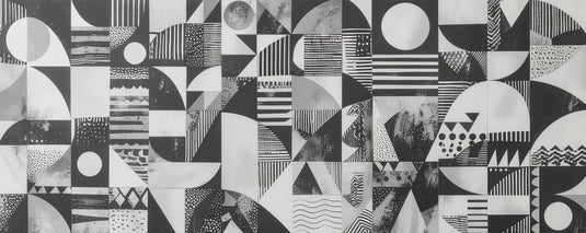 Monochromatic Harmony: Geometric Abstract