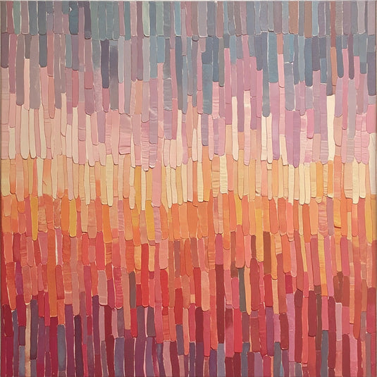 Sunset Hues Abstract Wall Art
