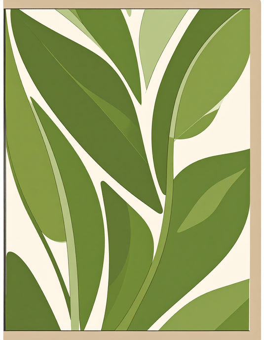 Lush Green Serenity Botanical Art