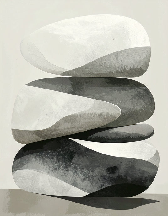 Stacked Serenity: Minimalist Stone Balance