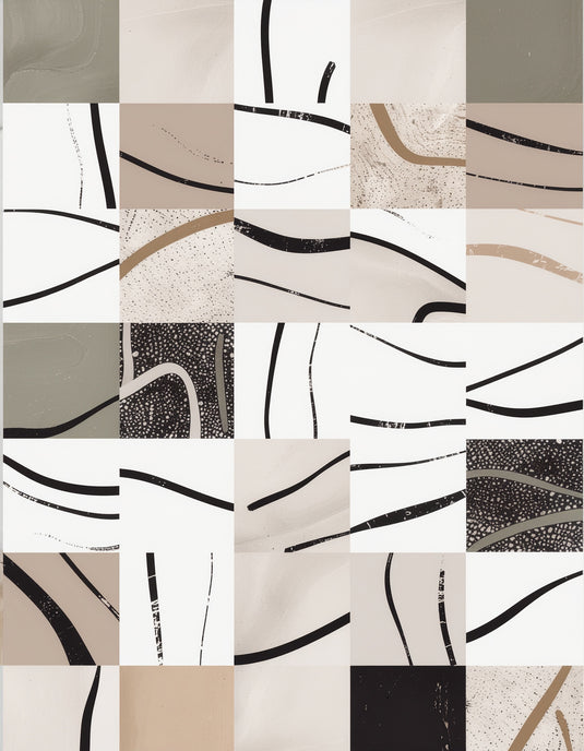 Minimalist Curves: Earthy Tones