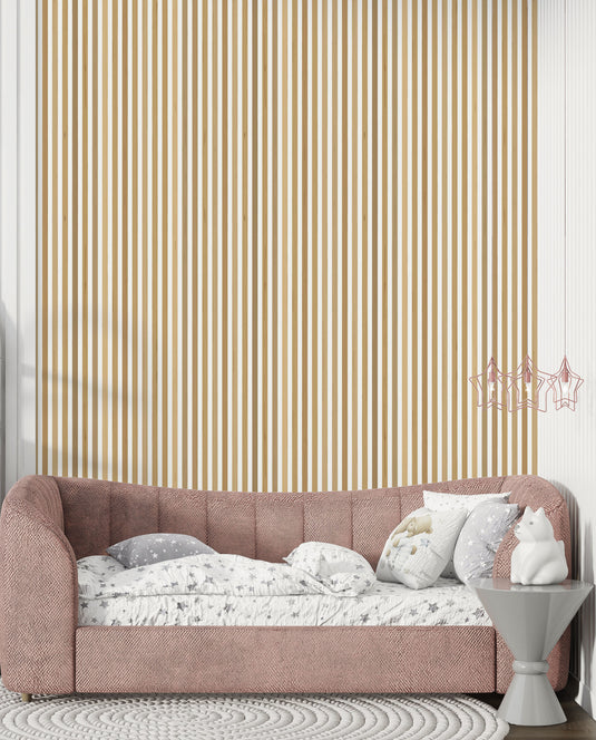 Natural Wood Slat Wall Texture