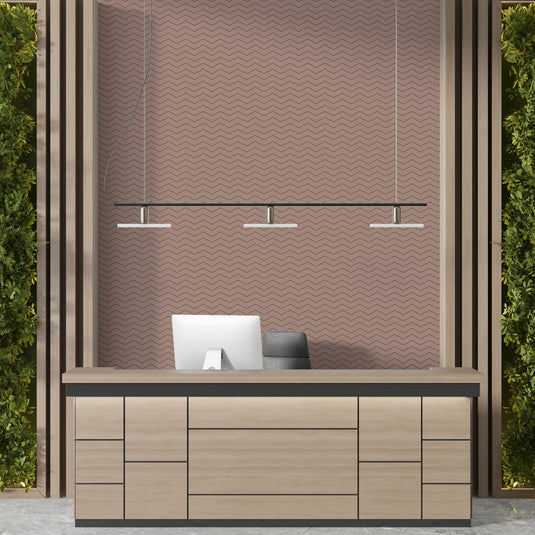 Zigzag Serenity: Navy Blue Chevron Wallpaper