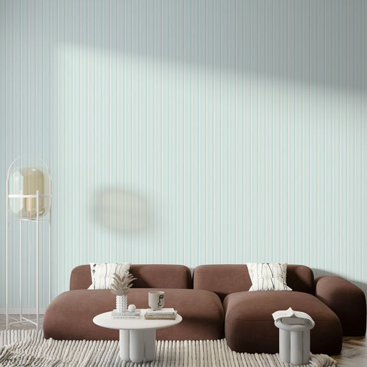 Minimalist White Vertical Ribbons